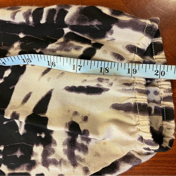 Dex Women’s Tie Die Hippie Blouse Medium Black & Grey - Picture 8 of 8